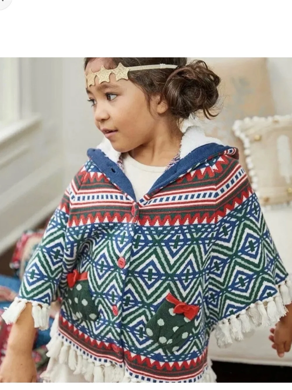Matilda Jane Hooded Poncho A Caroling We Go